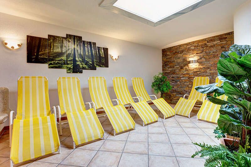 Ruhebereich in der Pension Roman