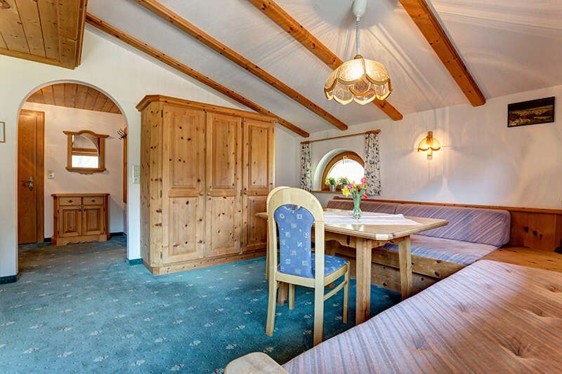 Wohnraum in Ferienwohnung Eisenspitze in der Pension Roman