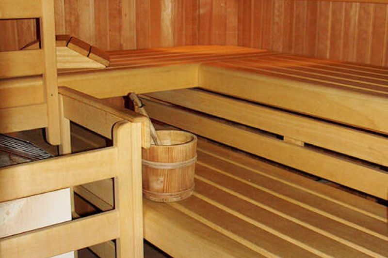 Finnische Sauna in der Pension Roman in Tirol