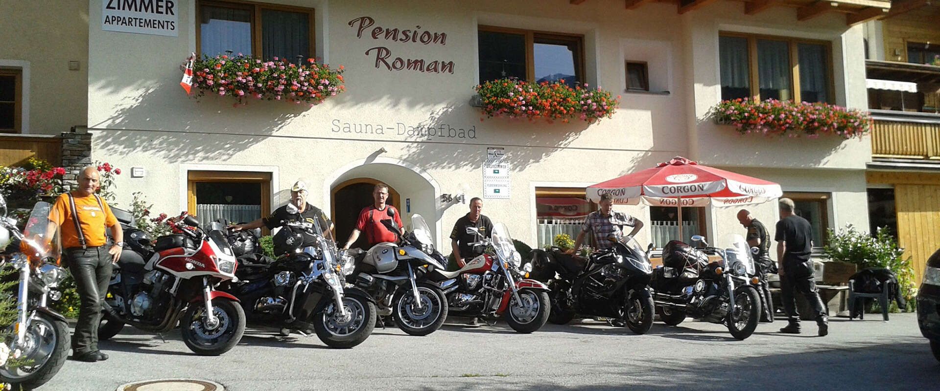 Pension Roman als bikerfreundliche Unterkunft in Tirol am Arlberg