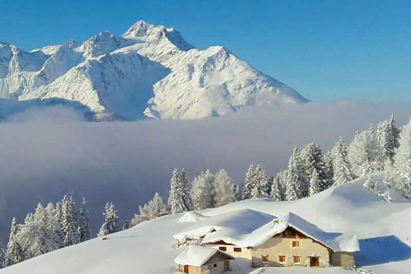 Hut on the Arlberg in Tyrol