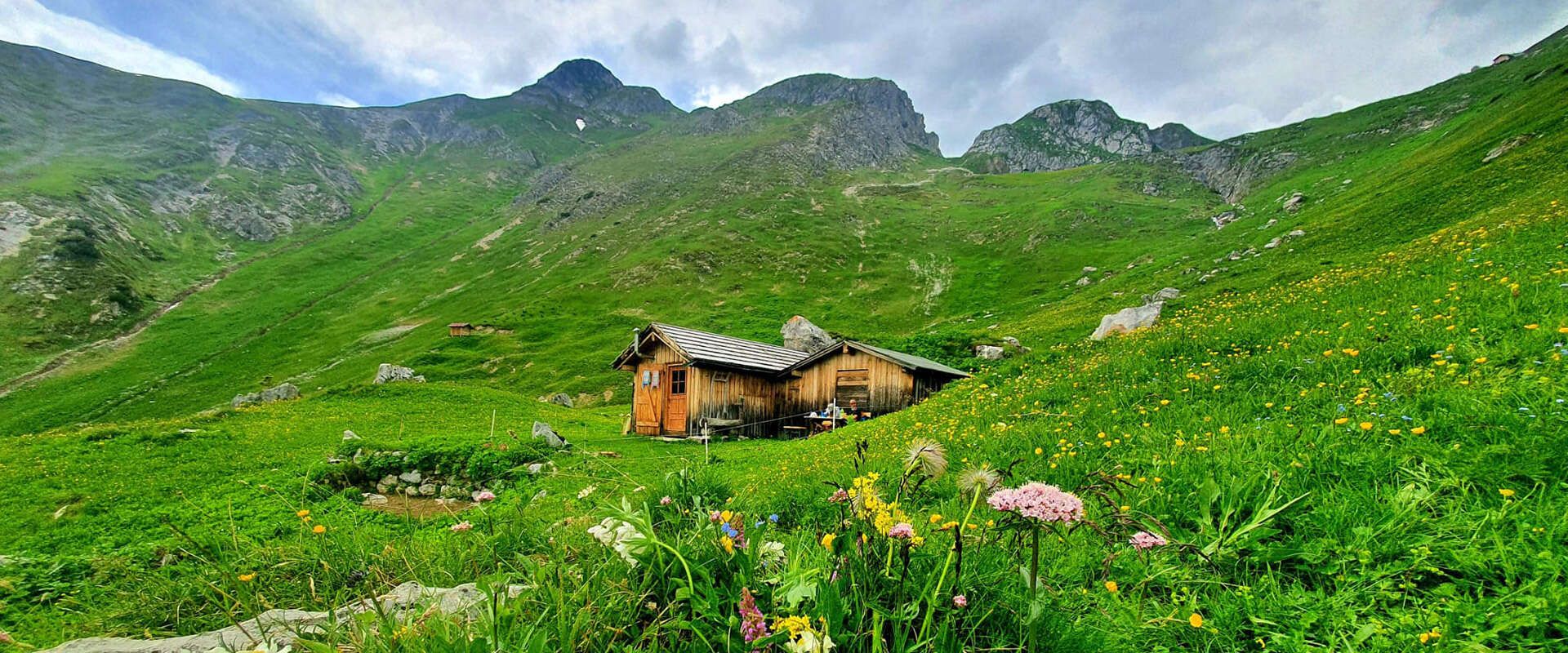 Hut on the Arlberg in Tyrol